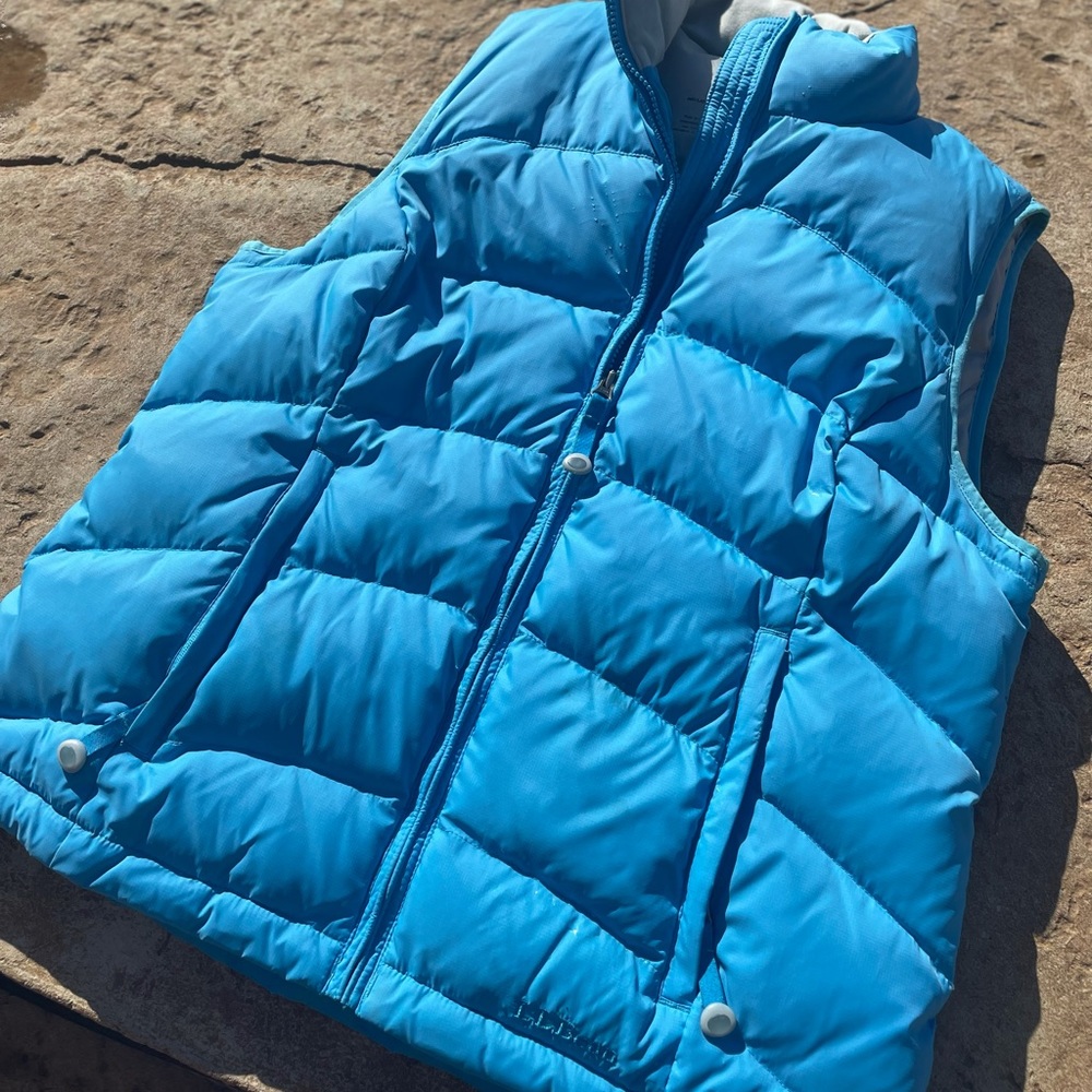 LL Bean puffy vest/ jacket. Teal. Women’s szM